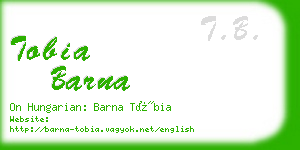 tobia barna business card